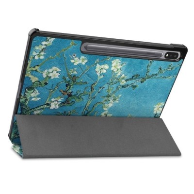 Samsung Galaxy Tab S7+ 12.4" (T976) „Sakura“ atvēramais krāsains maciņš | Vacins.lv