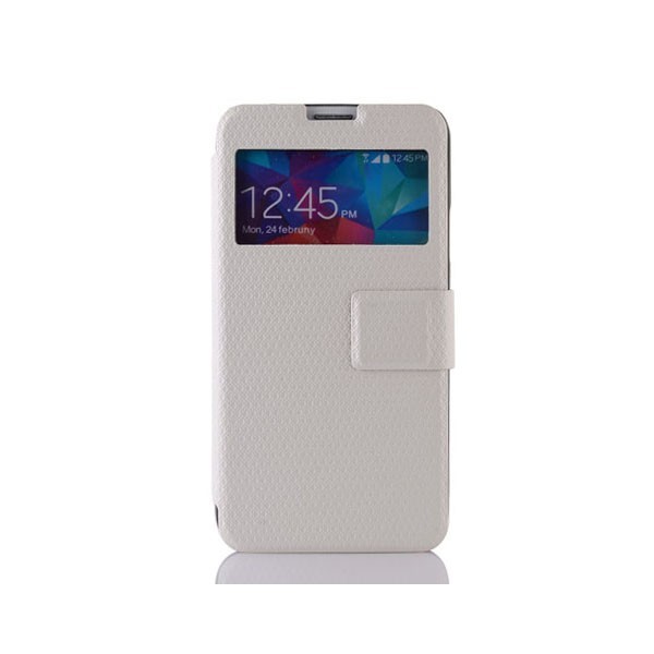 „Pīts“ atvērams maciņš - balts (Galaxy S5 / S5 Neo)