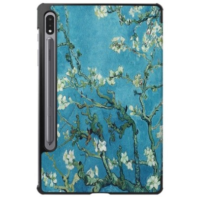 Samsung Galaxy Tab S7 11" (T875, T870) atverčiamas spalvotas „Sakura“ odinis dėklas - knygutė | Priedai.lt