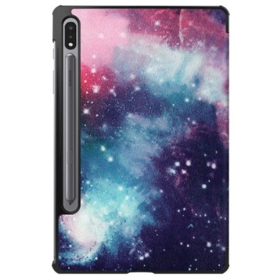 Samsung Galaxy Tab S7 11" (T875, T870) atverčiamas spalvotas „Cosmo“ odinis dėklas - knygutė | Priedai.lt