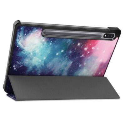 Samsung Galaxy Tab S7 11" (T875, T870) atverčiamas spalvotas „Cosmo“ odinis dėklas - knygutė | Priedai.lt