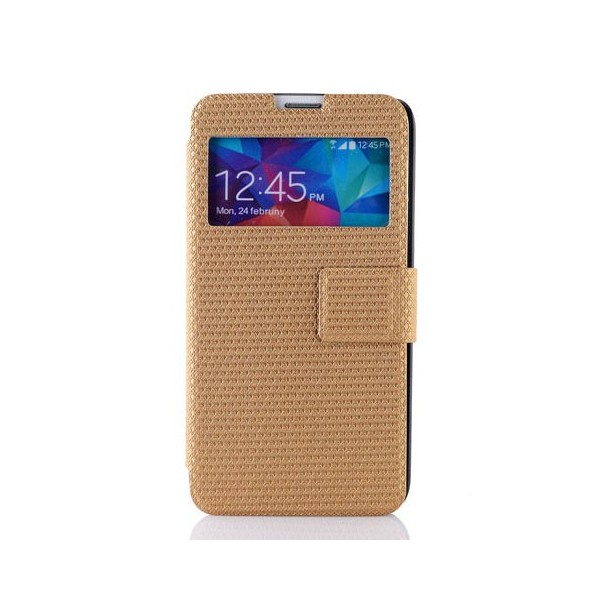 „Pīts“ atvērams maciņš - zelta (Galaxy S5 / S5 Neo)