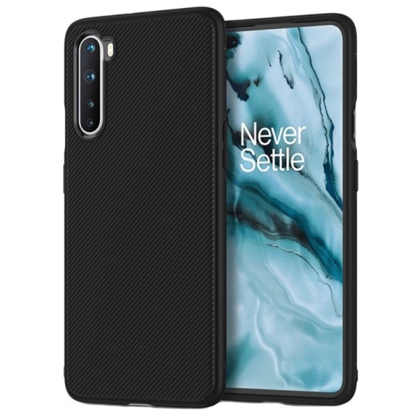 „Jazz“ cieta silikona (TPU) apvalks - melns (OnePlus Nord)