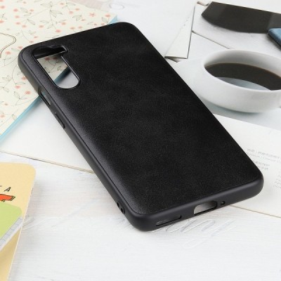 Slim Leather OnePlus Nord melns ādas apvalks | Vacins.lv