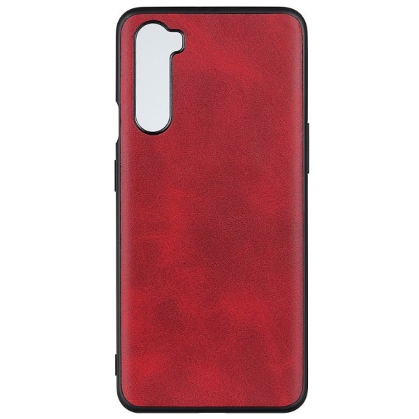 Slim Leather ādas apvalks - sarkans (OnePlus Nord)