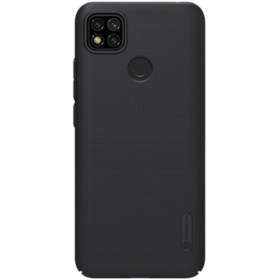 Xiaomi Redmi 9C Nillkin Frosted Shield melns plastmasas apvalks | vacins.lv