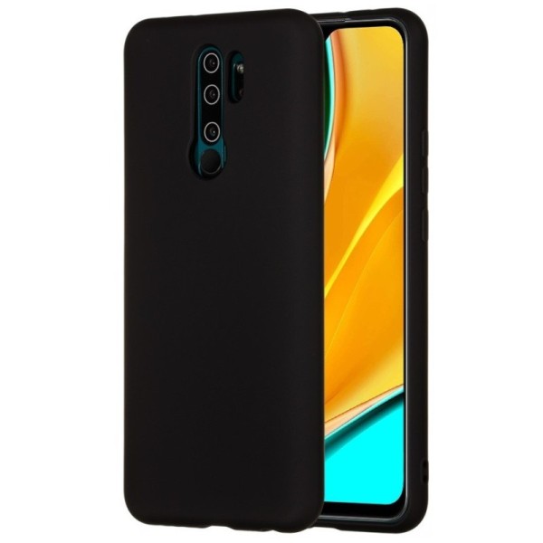 „Shell“ cieta silikona (TPU) apvalks - melns (Redmi 9)