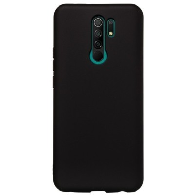 Xiaomi Redmi 9 Shell cieta silikona (TPU) melns apvalks | vacins.lv