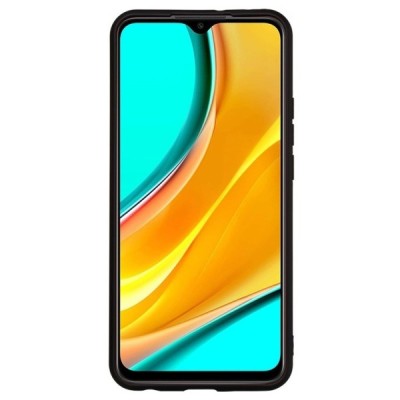 Xiaomi Redmi 9 Shell cieta silikona (TPU) melns apvalks | vacins.lv