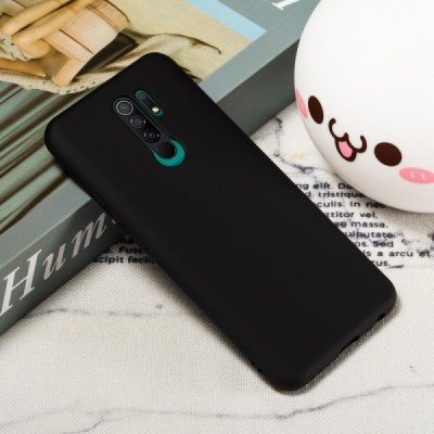Xiaomi Redmi 9 Shell cieta silikona (TPU) melns apvalks | vacins.lv