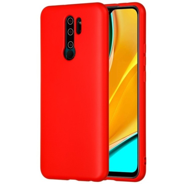 „Shell“ kieto silikono (TPU) dėklas - raudonas (Redmi 9)