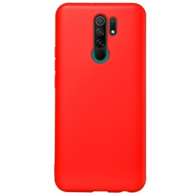Xiaomi Redmi 9 Shell kieto silikono TPU raudonas dėklas - nugarėlė | Priedai.lt