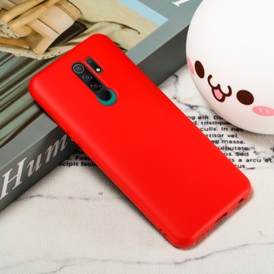 Xiaomi Redmi 9 Shell kieto silikono TPU raudonas dėklas - nugarėlė | Priedai.lt