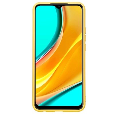 Xiaomi Redmi 9 Shell kieto silikono TPU geltonas dėklas - nugarėlė | Priedai.lt