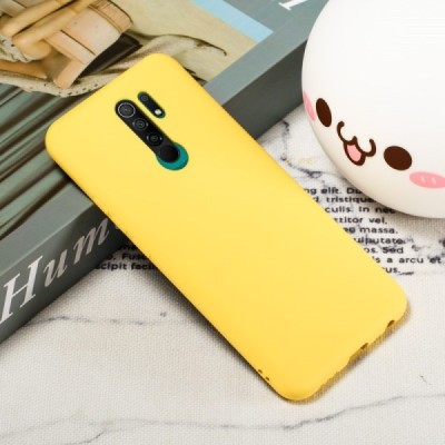 Xiaomi Redmi 9 Shell kieto silikono TPU geltonas dėklas - nugarėlė | Priedai.lt