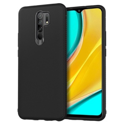 Xiaomi Redmi 9 cieta silikona (TPU) melns apvalks | vacins.lv