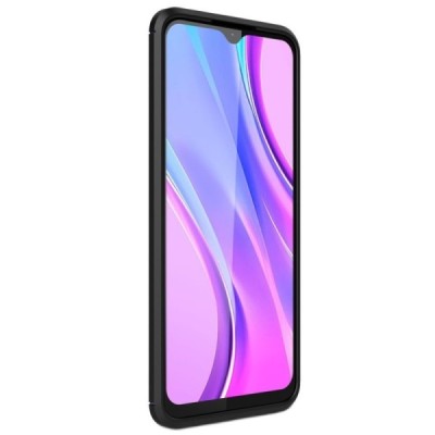 Xiaomi Redmi 9 „Carbon“ cieta silikona (TPU) melns apvalks | vacins.lv