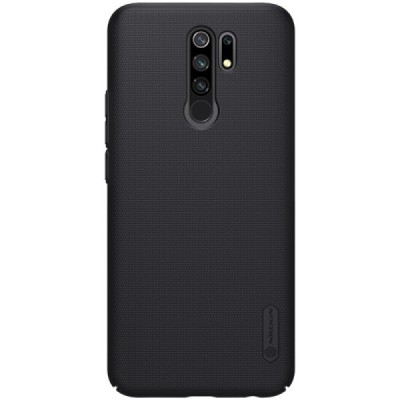 Xiaomi Redmi 9 „Nillkin“ Frosted Shield juodas plastikinis dėklas, nugarėlė | Priedai.lt
