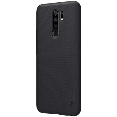 Xiaomi Redmi 9 „Nillkin“ Frosted Shield juodas plastikinis dėklas, nugarėlė | Priedai.lt