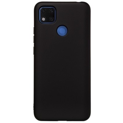 Xiaomi Redmi 9C Shell cieta silikona (TPU) melns apvalks | vacins.lv