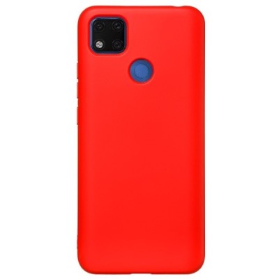 Xiaomi Redmi 9C Shell cieta silikona (TPU) sarkans apvalks | vacins.lv