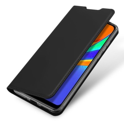 Xiaomi Redmi 9C „Dux Ducis“ Skin sērijas melns ādas atvērams maciņš | Vacins.lv
