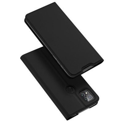 Xiaomi Redmi 9C „Dux Ducis“ Skin sērijas melns ādas atvērams maciņš | Vacins.lv