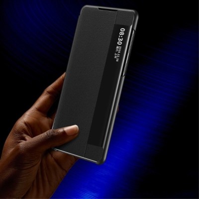 Samsung Galaxy Note 20 (N980F) View Line melns atvērams maciņš (maks) | Vacins.lv