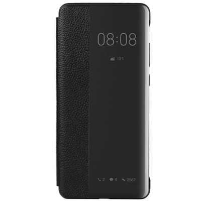 Huawei P30 Pro „View Line“ melns atvērams maciņš (maks) | Vacins.lv