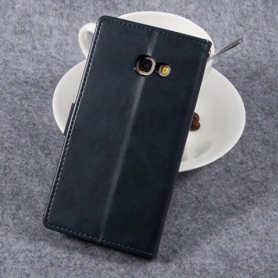 Mercury Blue Moon atverčiamas Samsung Galaxy A5 2017 (A520) juodas odinis dėklas - piniginė | Priedai.lt
