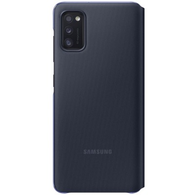 Samsung Galaxy A41 (A415F) oficiāls S View Wallet Cover atvērams melns maciņš (maks) | Vacins.lv