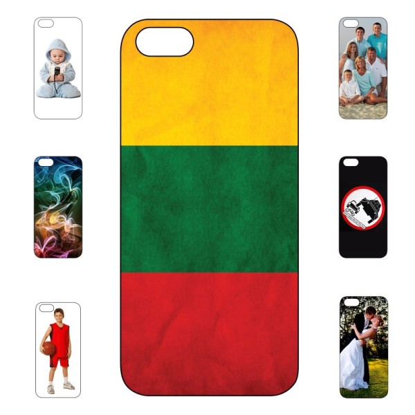 „Mano dėklas“ su individualiu dizainu - kieto silikono (iPhone 5 / 5S / SE 2016)