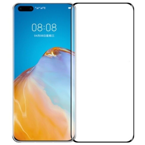 „Rurihai“ Tempered Glass apsauginis ekrano stiklas 0.26 mm - juodas (P40 Pro+)