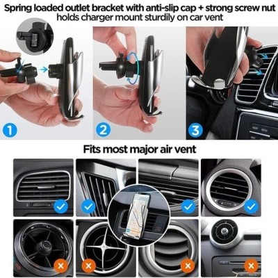 „Smart Sensor“ S5 automobilinis telefono laikiklis (kroviklis) - juodas | Priedai.lt