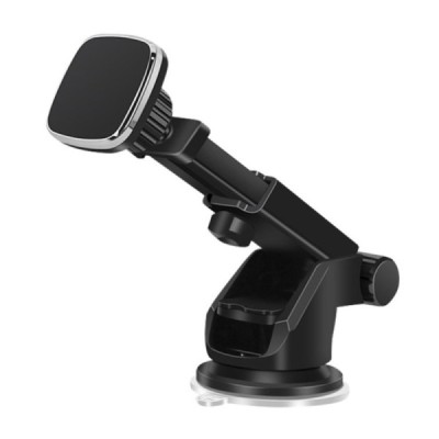 „Telescopic“ magnetinis juodas automobilinis telefono laikiklis (prie lango) | Priedai.lt