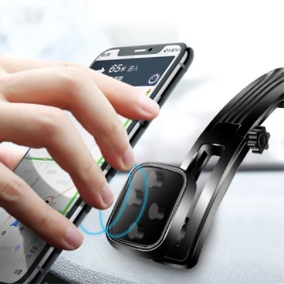 „Vehicle“ magnetinis juodas automobilinis telefono laikiklis (prie lango) | Priedai.lt