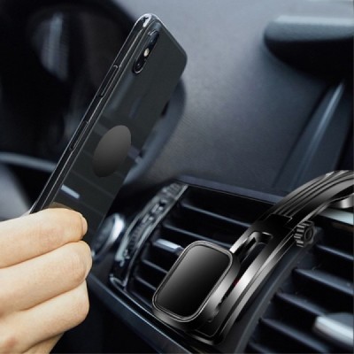 „Vehicle“ magnetinis juodas automobilinis telefono laikiklis (prie lango) | Priedai.lt