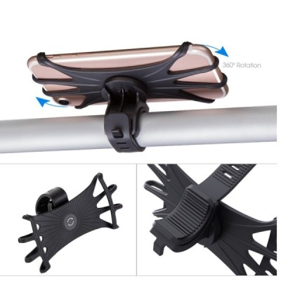 „Stretchable“ Bike Mount juodas laikiklis dviračiui | Priedai.LT