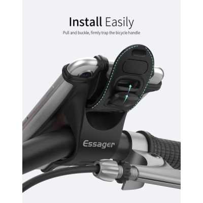 „Essager“ Bike Mount juodas laikiklis dviračiui | Priedai.LT