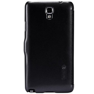 Samsung Galaxy Note 3 Neo N7505 juodas odinis atverčiamas Nillkin Fresh dėklas / Priedai.lt