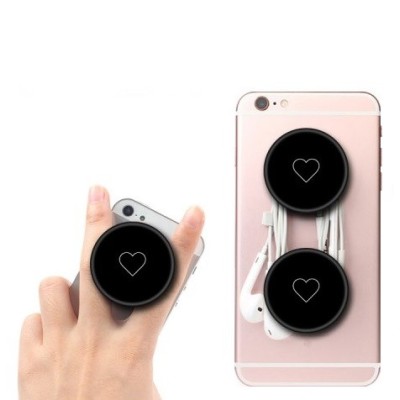 PopSocket Love telefona turētājs - melns | Vacins.lv