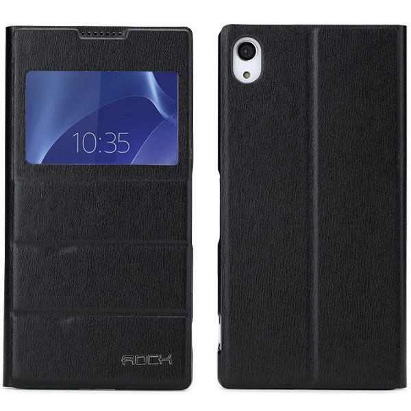 „Rock“ Excel atverčiamas dėklas - juodas (Xperia Z2)