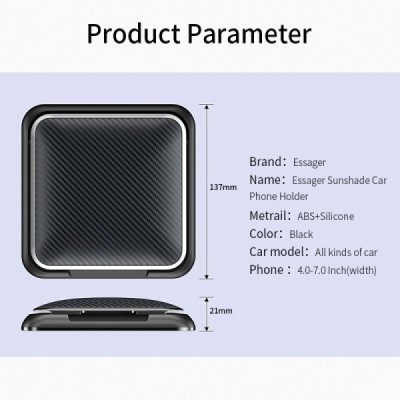 „Essager“ telefona autoturētājs - melns | Vacins.lv