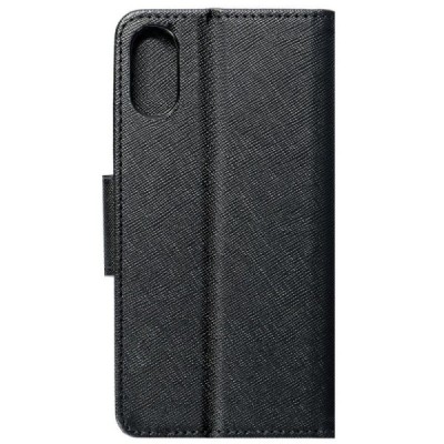 „Fancy“ Apple iPhone X (iPhone Xs) melns ādas maciņš | Vacins.lv