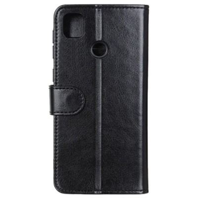 Xiaomi Redmi 9C atverčiamas juodas odinis dėklas, knygutė - piniginė | Priedai.lt