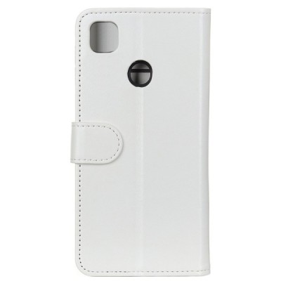 Xiaomi Redmi 9C atvēramais ādas balts maciņš, grāmata (maks) | Vacins.lv