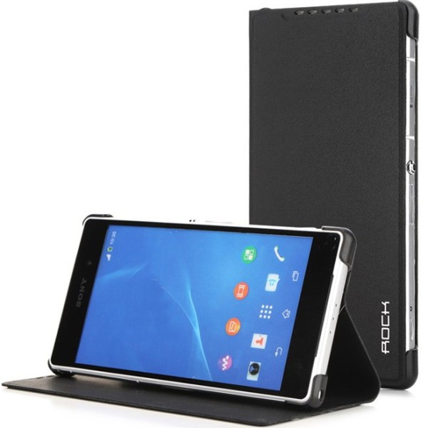 „Rock“ Belief atvēramais maciņš - melns (Xperia Z2)