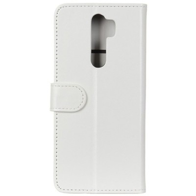 Xiaomi Redmi 9 atvēramais ādas balts maciņš, grāmata (maks) | Vacins.lv