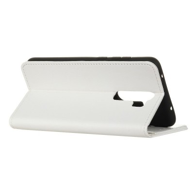 Xiaomi Redmi 9 atvēramais ādas balts maciņš, grāmata (maks) | Vacins.lv