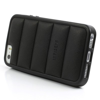 Melns „Infisens“ silikona Apple iPhone 5, 5S apvalks / vacins.lv